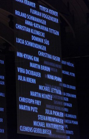 Projektionskonzept und Technische Abwicklung eines als Kooperation zwischen Kunstuni und Anton Bruckner Privatuniversität entstandenen Konzertabends mit visueller Untermalung im Brucknerhaus Linz